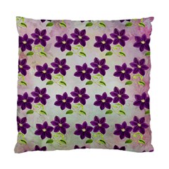 Purple Flower Standard Cushion Case (one Side)