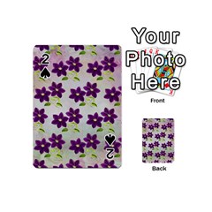 Purple Flower Playing Cards 54 Designs (mini)