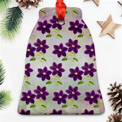 Purple Flower Bell Ornament (two Sides)