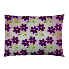 Purple Flower Pillow Case (two Sides)