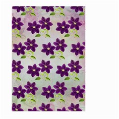 Purple Flower Large Garden Flag (two Sides) by HermanTelo