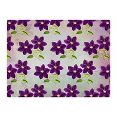 Purple Flower Double Sided Flano Blanket (mini) 