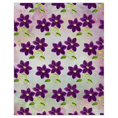 Purple Flower Drawstring Bag (small)