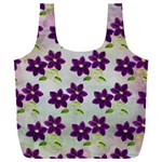 Purple Flower Full Print Recycle Bag (XXXL) Front