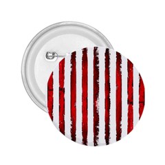 Red grunge stripes 2.25  Buttons