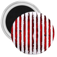 Red grunge stripes 3  Magnets