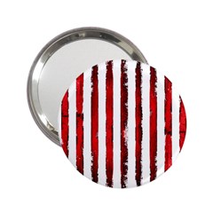 Red grunge stripes 2.25  Handbag Mirrors