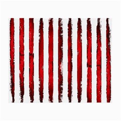 Red grunge stripes Small Glasses Cloth (2 Sides)