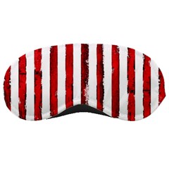 Red grunge stripes Sleeping Mask