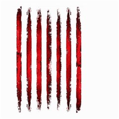 Red grunge stripes Small Garden Flag (Two Sides)