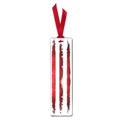 Red grunge stripes Small Book Marks