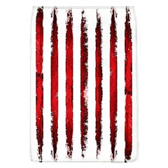 Red grunge stripes Removable Flap Cover (L)