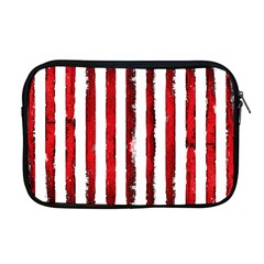 Red grunge stripes Apple MacBook Pro 17  Zipper Case