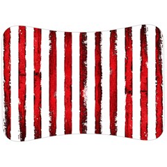 Red grunge stripes Velour Seat Head Rest Cushion