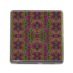 Peacock Lace In The Nature Memory Card Reader (square 5 Slot) by pepitasart