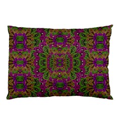 Peacock Lace In The Nature Pillow Case (two Sides) by pepitasart