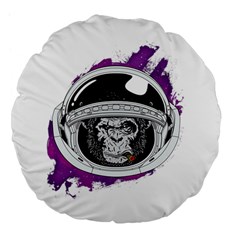 Space ape Large 18  Premium Flano Round Cushions