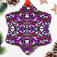 Ab 72 Snowflake Ornament (two Sides) by ArtworkByPatrick