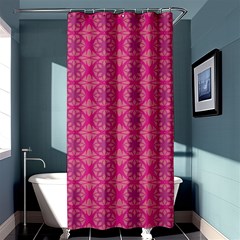 Background Texture Pattern Mandala Shower Curtain 36  X 72  (stall) 