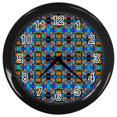 Ab 75 1 Wall Clock (black) by ArtworkByPatrick