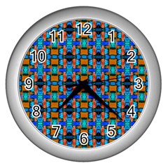 Ab 75 1 Wall Clock (silver) by ArtworkByPatrick