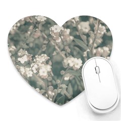 Beauty Floral Scene Photo Heart Mousepads by dflcprintsclothing