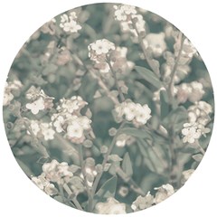 Beauty Floral Scene Photo Wooden Puzzle Round