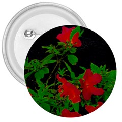 Dark Pop Art Floral Poster 3  Buttons