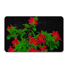 Dark Pop Art Floral Poster Magnet (rectangular) by dflcprintsclothing