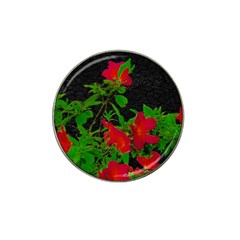 Dark Pop Art Floral Poster Hat Clip Ball Marker (10 Pack) by dflcprintsclothing