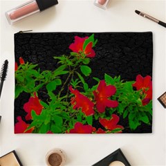 Dark Pop Art Floral Poster Cosmetic Bag (xl) by dflcprintsclothing