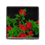 Dark Pop Art Floral Poster Memory Card Reader (Square 5 Slot) Front