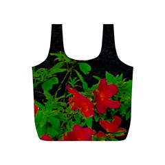 Dark Pop Art Floral Poster Full Print Recycle Bag (s) by dflcprintsclothing