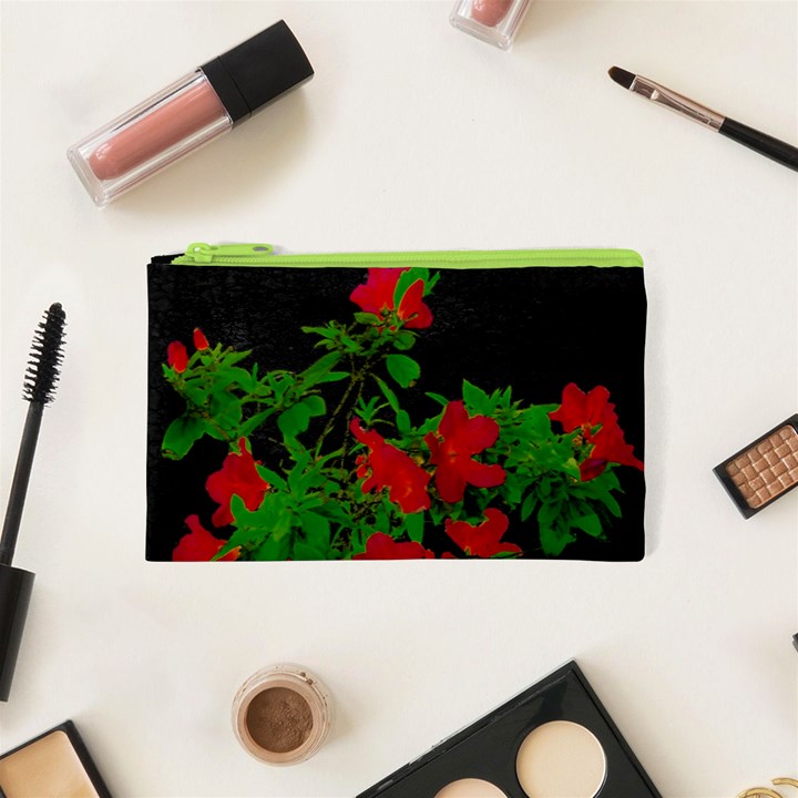 Dark Pop Art Floral Poster Cosmetic Bag (XS)