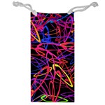 Abstrait Neon Colors Jewelry Bag Front