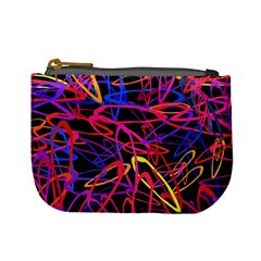 Abstrait Neon Colors Mini Coin Purse by kcreatif