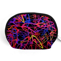 Abstrait Neon Colors Accessory Pouch (medium) by kcreatif