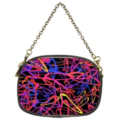 Abstrait Neon Colors Chain Purse (one Side) by kcreatif