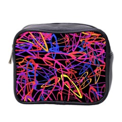 Abstrait Neon Colors Mini Toiletries Bag (two Sides) by kcreatif