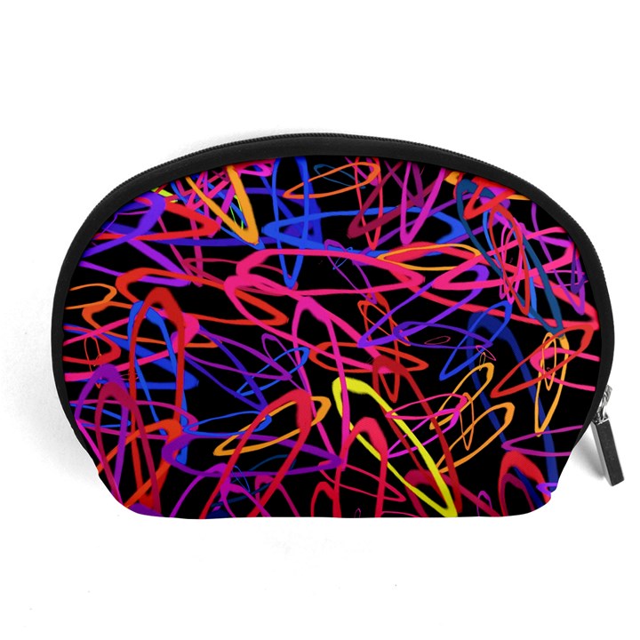 Abstrait Neon Colors Accessory Pouch (Large)