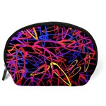 Abstrait Neon Colors Accessory Pouch (Large) Back