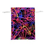 Abstrait Neon Colors Lightweight Drawstring Pouch (L) Front