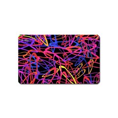 Abstrait Neon Colors Magnet (name Card) by kcreatif