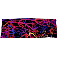 Abstrait Neon Colors Body Pillow Case (dakimakura) by kcreatif