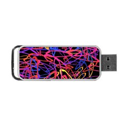 Abstrait Neon Colors Portable Usb Flash (one Side) by kcreatif