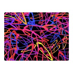 Abstrait Neon Colors Double Sided Flano Blanket (mini)  by kcreatif