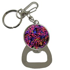 Abstrait Neon Colors Bottle Opener Key Chain by kcreatif