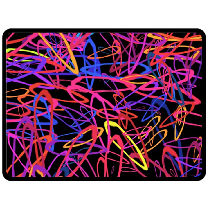 Abstrait Neon Colors Fleece Blanket (Large) 