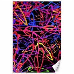 Abstrait Neon Colors Canvas 20  X 30  by kcreatif