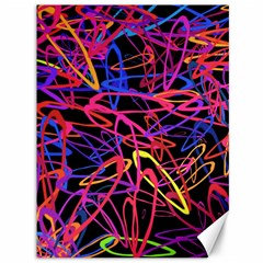 Abstrait Neon Colors Canvas 36  X 48  by kcreatif